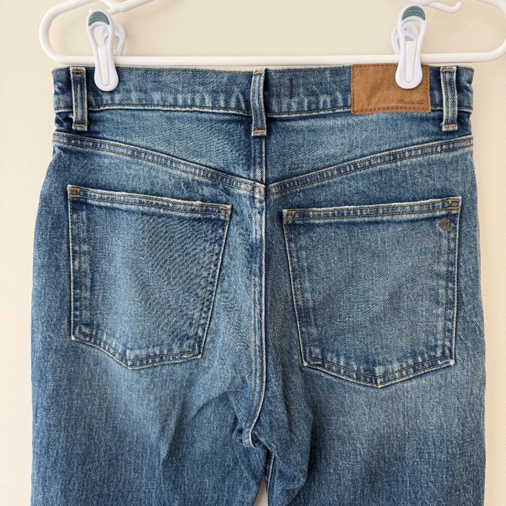 Madewell Medium Blue Relaxed Bootcut Denim Jeans - Picture 6 of 9
